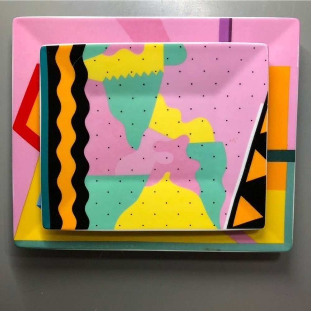 SUPREME (NYC) x ALESSANDRO MENDINI MILANO CERAMIC TRAY SET (2.PCS SET)